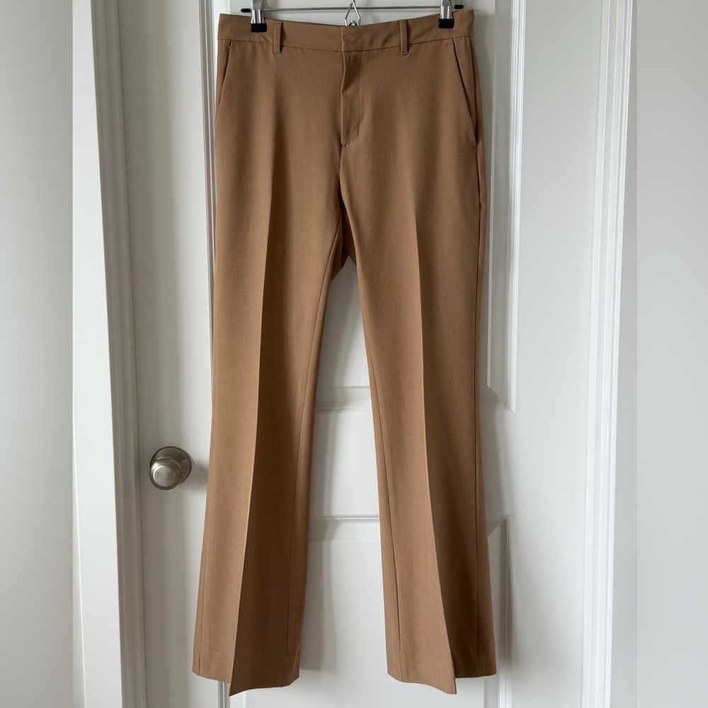 Banana Republic Factory Sculpted Stretch Boot Cut Mid-Rise Pants in Camel-4